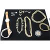 Image 1 : Misc Costume Jewelry: Bracelets, Rings, Earrings, Watch, Coin, etc