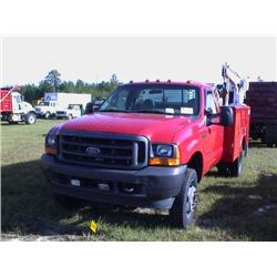 2001 FORD F550 4X4 SERVICE TRUCK
