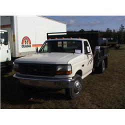 1992 FORD F350 FLATBED TRUCK