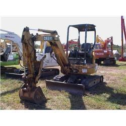 JOHN DEERE 27 ZTS HYDRAULIC EXCAVATOR