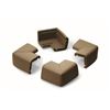 Prince Lionheart Jumbo Corner Guards - Chocolate