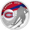 Image 1 : 2015 $10 Montreal Canadiens - Pure Silver Coin, Stock Photo Used For Listing, Coin May Show Some Ton