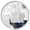Image 1 : 2012 50c R.M.S.Titanic - Silver-Plated Coin, Stock Photo Used For Listing, Coin May Show Some Toning