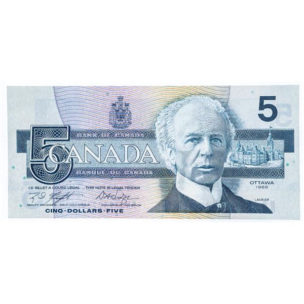 Canada 1986 $5 GEM UNCV (HNA)