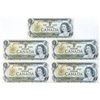 Image 1 : Canada - Lot 5 1973 $1 in Sequence