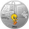 Image 4 : RCM/ WB Looney Tunes Gift Set - 4 x .9999 Fine Silver $20 Coins + Designer Collector Watch - Wood Ca
