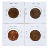 Image 2 : Group of 4 Canada 1965 One Cent Coins - 4 Varieties