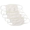 Image 1 : Pack of 50 Reusable Cotton Face Mask, White / Cream, (Pack of 50)