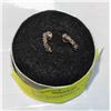 Image 1 : NATURAL DIAMOND & STERLING HALF HOOP