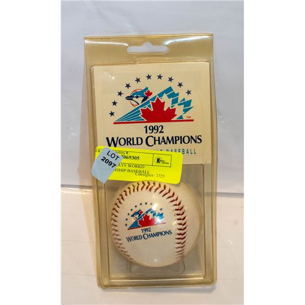 1992 BLUE JAYS WORKD CHAMPIONSHIP BASEBALL