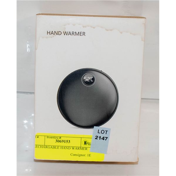 RECHARGABLE HAND WARMER