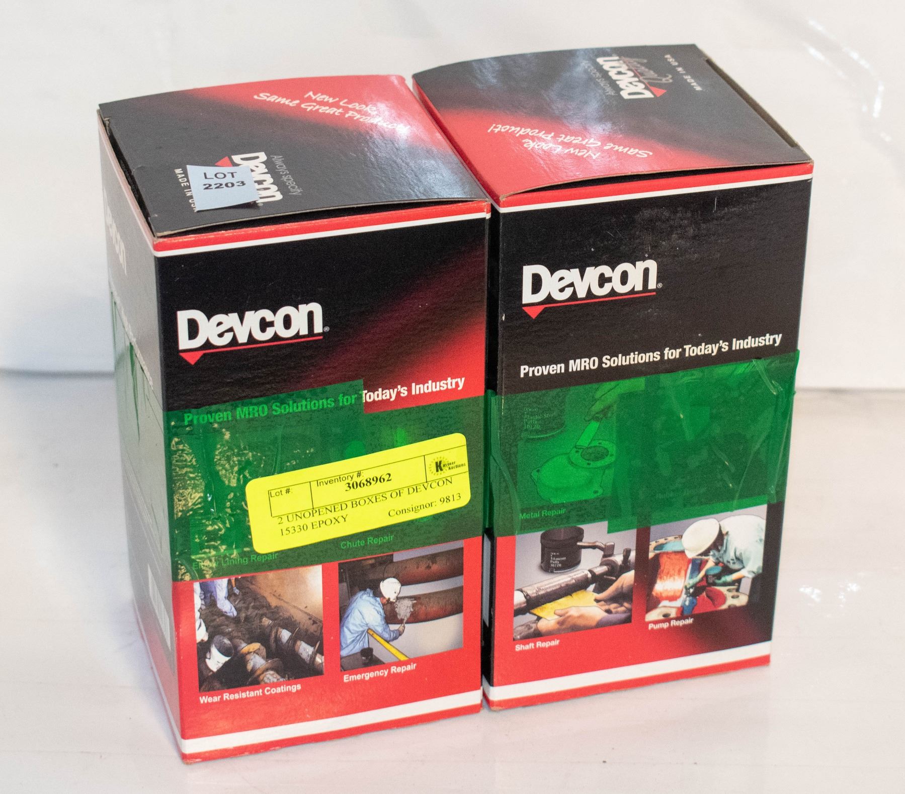 2 UNOPENED BOXES OF DEVCON 15330 EPOXY - Kastner Auctions