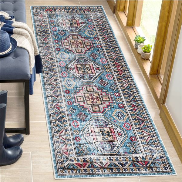 NEW FALFLOR 2 X 6' HALLWAY RUNNER RUG, NON SLIP