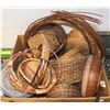 Image 1 : BOX OF MANY HAND WOVEN BASKETS