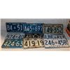 Image 1 : 9 LICENSE PLATES DATED 1963-1980