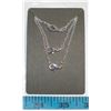 Image 1 : 3 X 925 STERLING SILVER NECKLACES WITH LOBSTER