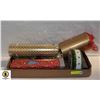 Image 1 : BOX OF TINS, DECORATIVE BOXES