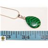 Image 1 : 22 INCH 925 STERLING CHAIN WITH GEMSTONE PENDANT