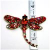 Image 1 : GOLD TONE DRAGONFLY BROOCH WITH