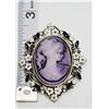 Image 1 : VINTAGE STYLE GOLD TONE OVAL CAMEO