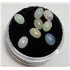 Image 1 : LOT OF 8 NATURAL OVAL  OPALS FROM