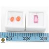 Image 1 : #156-CARNILIAN 2.45 CT & PINK TOPAZ 3.45CT