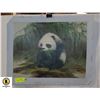 Image 1 : VINTAGE 1980'S ORIGINAL PAINTING PANDA
