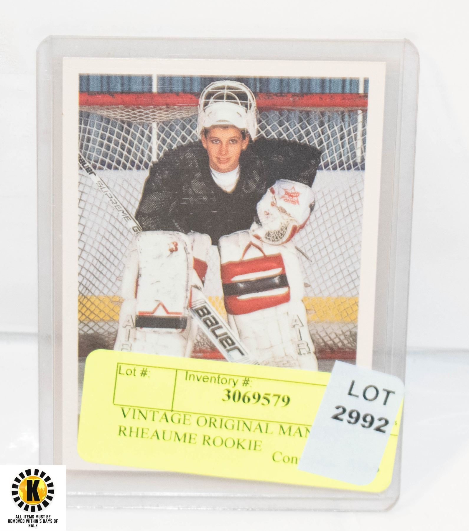 Manon Rheaume Rookie VINTAGE ORIGINAL MANON RHEAUME ROOKIE