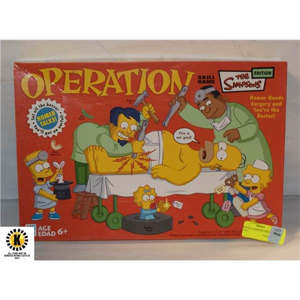 ORIGINAL SIMPSONS OPERATION GAME