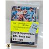 Image 1 : 2015 UPPERDECK CFL BASE SETS 100 CARDS
