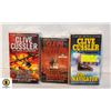 Image 1 : LOT OF 3 CLIVE CUSSLER PAPERBACKS