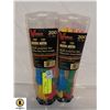 Image 1 : 2 PACKS OF 200 ASSORTED ZIP TIES