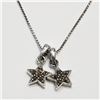 Image 1 : S138-75 SILVER MARCASITE NECKLACE