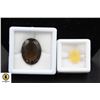 Image 1 : #185-SMOKY QZ 20.65CT & OPAL 4.23CT