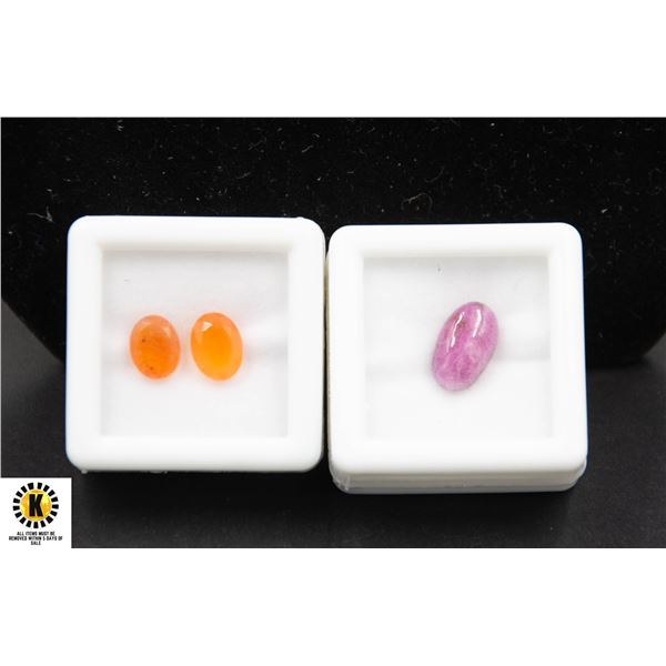 #152-CARNILIAN 2.30CT & RUBY 4.30CT