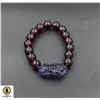 Image 1 : #243-PURPLE  OBSIDIAN BRACELETED 12MM/8"
