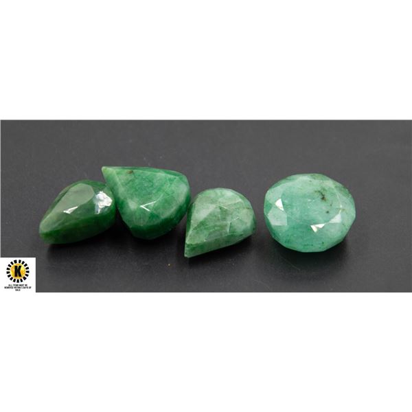 #142-GREEN EMERALD GEMSTONE 82.90CT