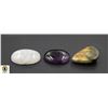 #193-AMETHYST, LABRADORITE,MOONSTONE 90.60CT