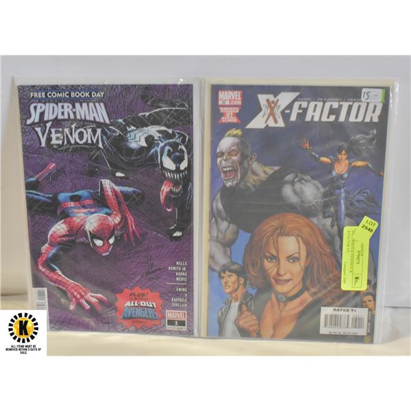 SPIDERMAN & VENOM #1 & X-FACTOR #32