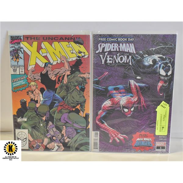 X-MEN #259 & SPIDERMAN & VENOM #1