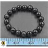 Image 1 : #237-BLACK OBSIDIAN BRACELET 7.5"