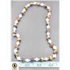 Image 1 : #219-TIGER EYE & FRESH WATER PEARL NECKLACE