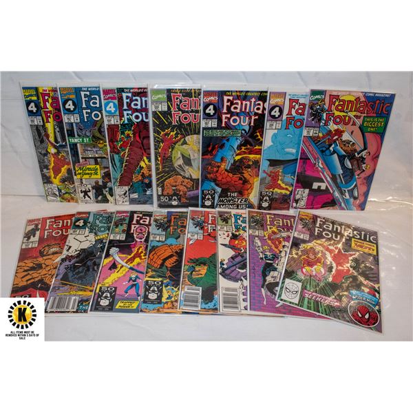 MARVEL FANTASTIC FOUR #341-362 COMIC LOT