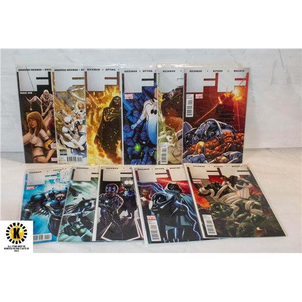 MARVEL FF (FANTASTIC FOUR) #1-11 COMIC LOT, 2011