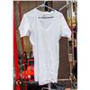 MENS WHITE DEEP V NECK SHIRT