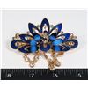 Image 1 : NEW BLUE SWAN DESIGN FRENCH HAIR CLIP