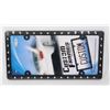 Image 1 : NEW BLING METAL LICENSE PLATE FRAME