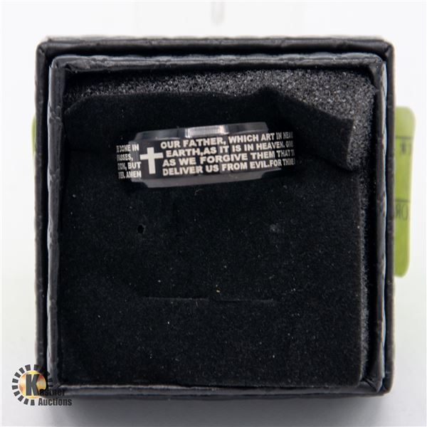 LORDS PRAYER MENS RING SIZE 11