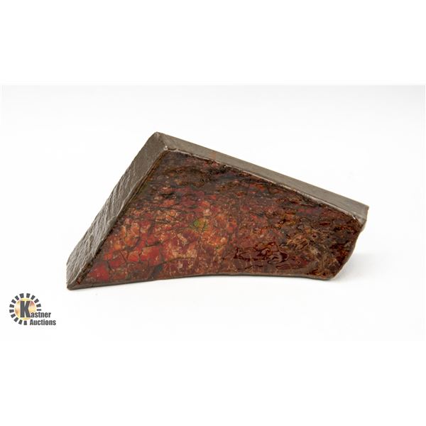 RED FIRE NATURAL AMMOLITE