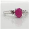 Image 1 : EC468-69 10K NATURAL RUBY/DIAMOND RING